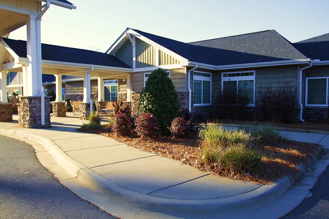 Exterior Porch at Spring Arbor of Steele Creek, Charlotte, NC